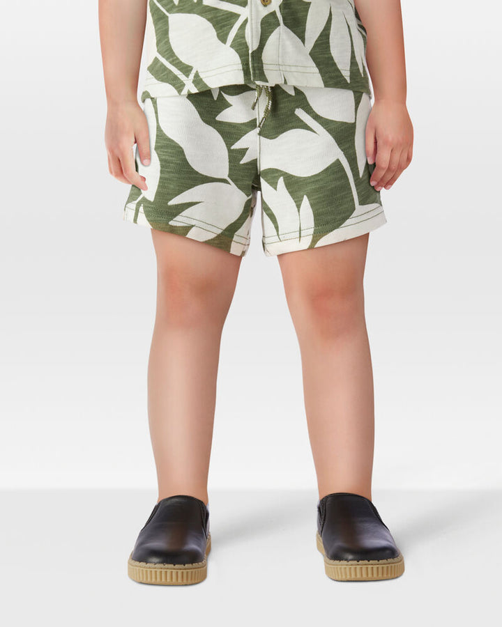 CARTERS NIÑO SHORT GREEN WHITE PRINT