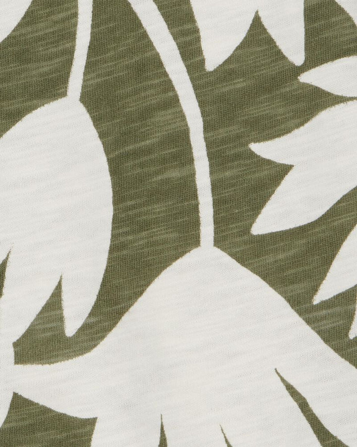 CARTERS NIÑO TSHIRT GREEN WHITE BUTTONDOWN