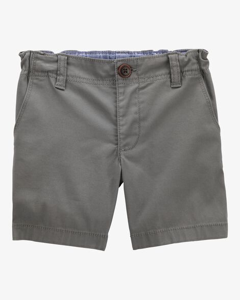 OSHKOSH NIÑO SHORT FLAT FRONT SHORT GRAY