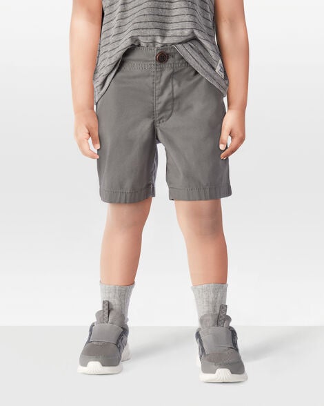 OSHKOSH NIÑO SHORT FLAT FRONT SHORT GRAY
