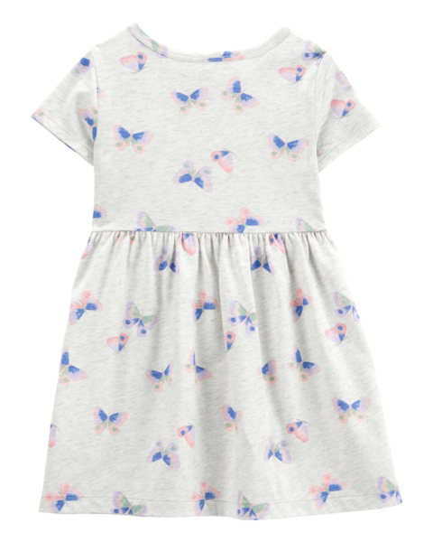 Carters Vestido Grey Butterfly para Niña