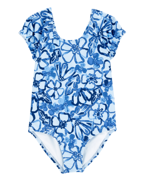Carters Vestido de Baño Floral Blue 1pk para Niña