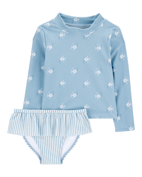 Carters Vestido de Baño Fish Blue 2pk para Niña