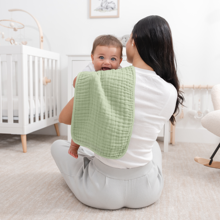 COMFY CUBS BEBE NIÑO SACAGASES MUSLIN SAGE 6PK