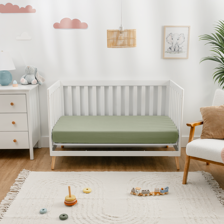 COMFY CUBS FORRO DE CUNA MUSLIN SAGE