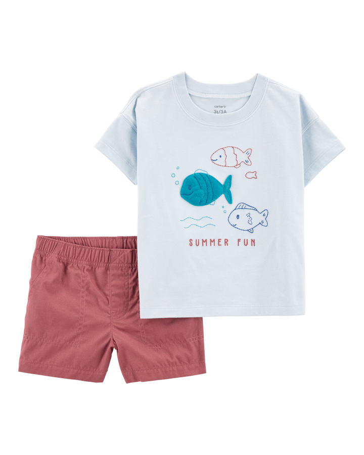 CARTERS NIÑO CONJ. DE SHORT MULTICOLOR