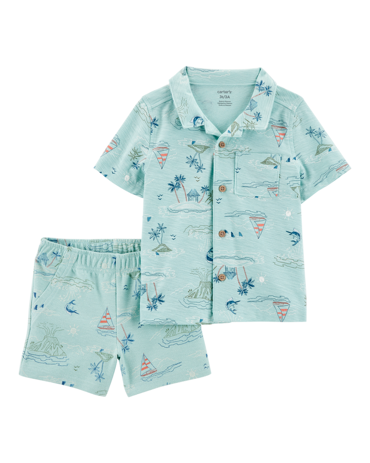 CARTERS NIÑO CONJ. DE SHORT MULTICOLOR