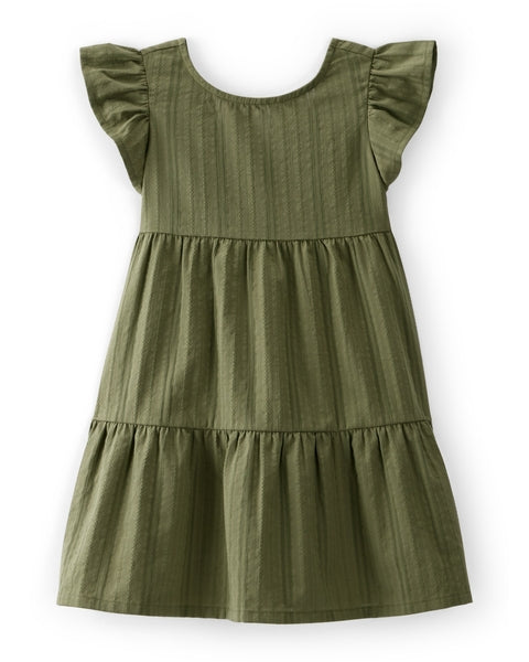 CARTERS NIÑA VESTIDO GREEN SOLID