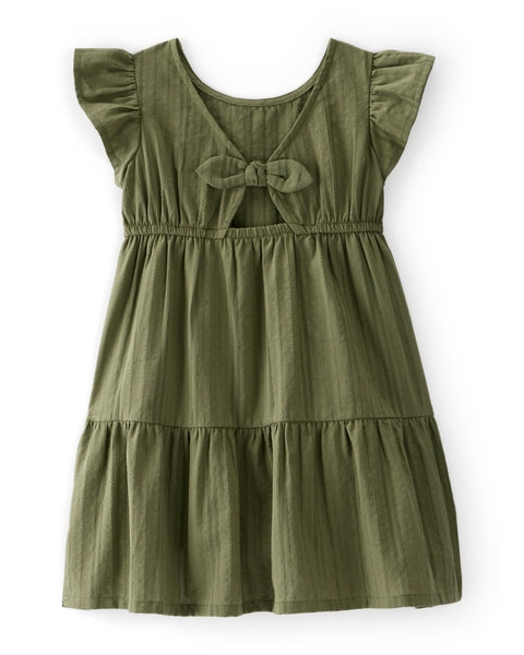 CARTERS NIÑA VESTIDO GREEN SOLID