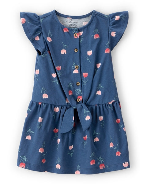 CARTERS NIÑA VESTIDO BLUE FLORAL
