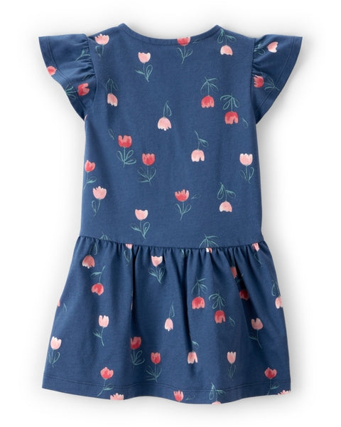 CARTERS NIÑA VESTIDO BLUE FLORAL