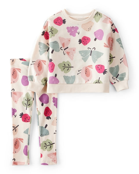 CARTERS NIÑA PIJAMA IVORY LEAVES