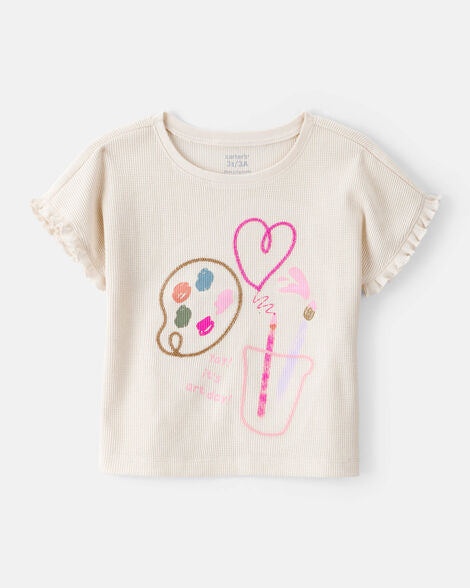 CARTERS NIÑA TSHIRT WHITE GRAPHIC