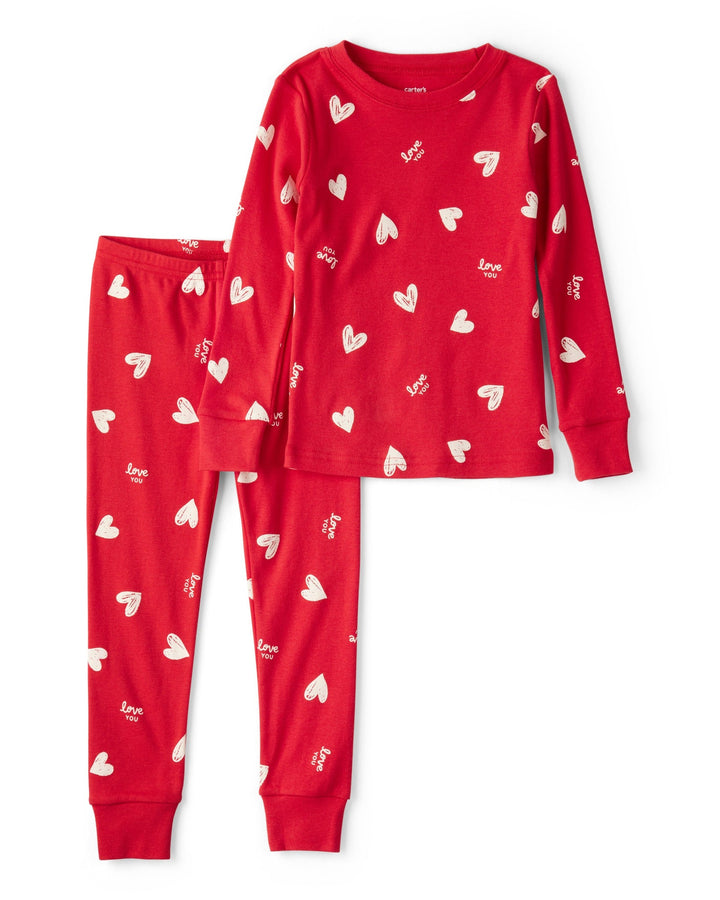 CARTERS NIÑA PIJAMA COTTON PRINT 2PCS