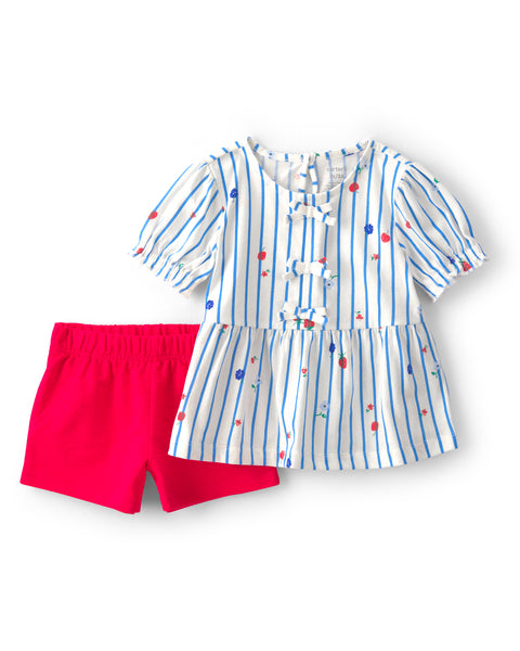 Carters Conjunto De Short Key Item Asst para Niña