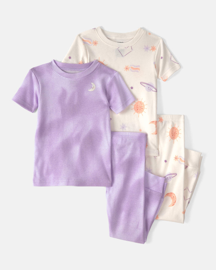 CARTERS NIÑA PIJAMA COTTON 4PCS