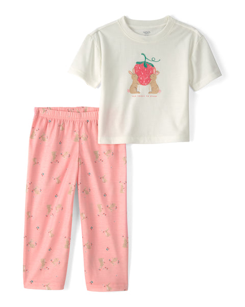 Carters Pijama Poly 2pcs para Niña