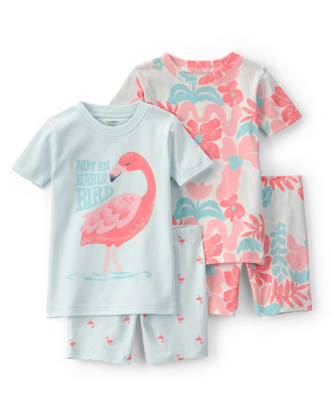 Carters Pijama Cotton 4pcs para Niña