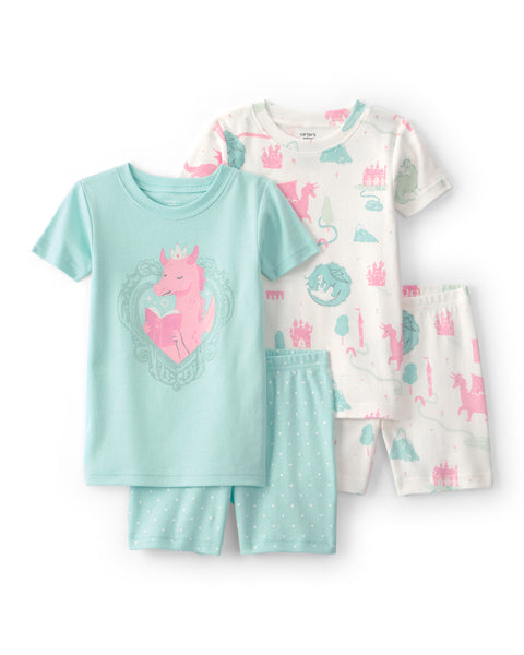 Carters Pijama Cotton 4pcs para Niña