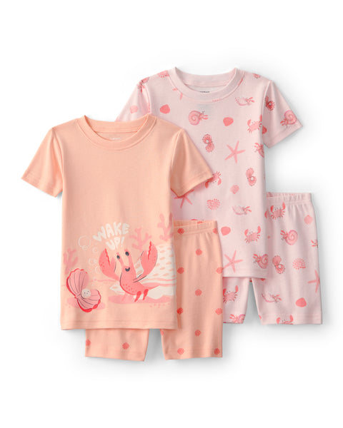 Carters Pijama Cotton 4pcs para Niña