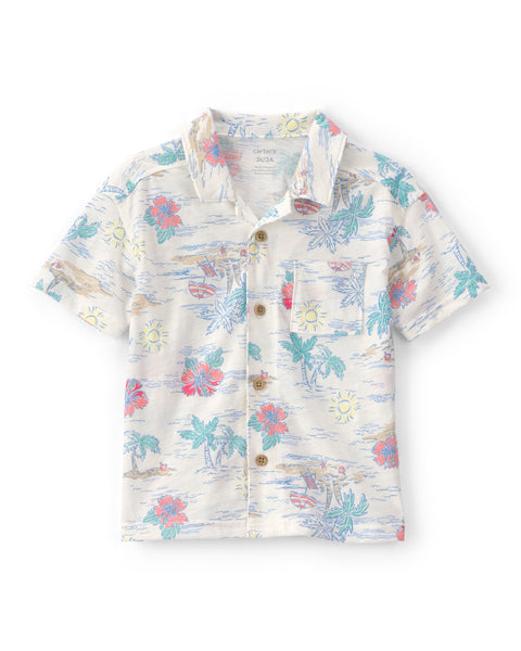 Carters Camisa Collared para Niño