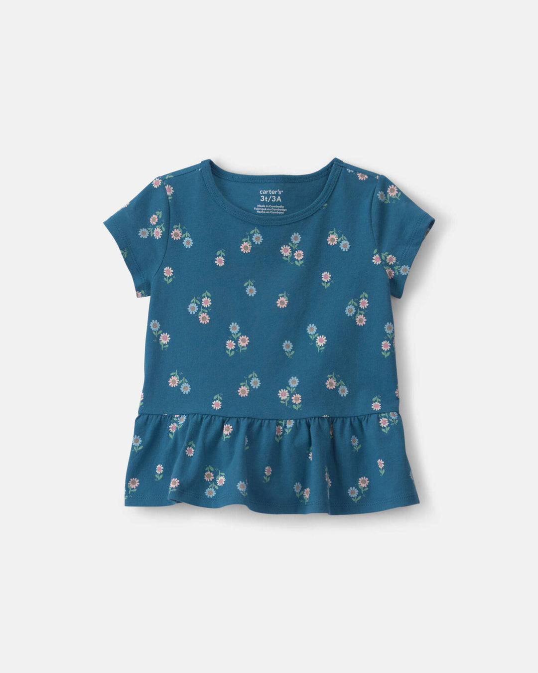 Carters Tshirt Daycare Floral para Niña