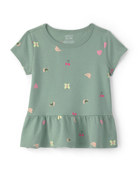 Carters Tshirt Daycare Print para Niña