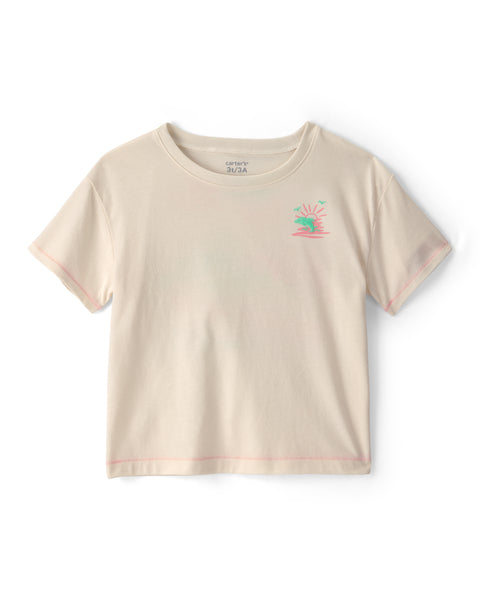 Carters Tshirt Key Item Tops White para Niña