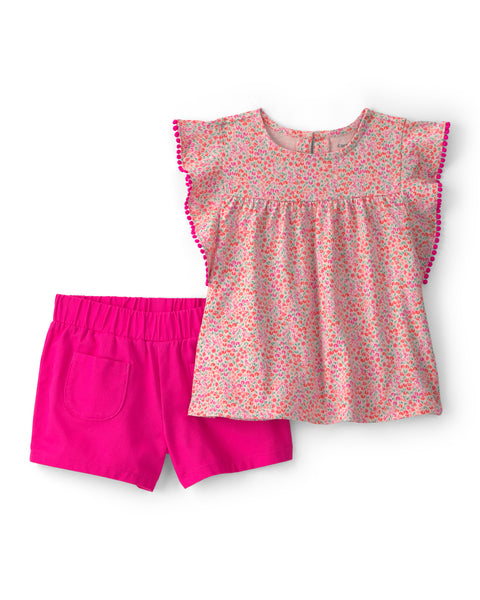 Carters Conjunto De Short Pink para Niña