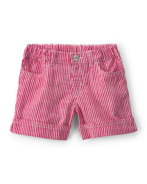 OSHKOSH NIÑA SHORT STRIPE RED