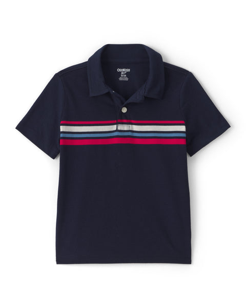 OSHKOSH NIÑO POLO CHEST STRIPE
