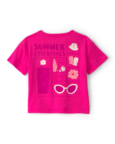 Carters Tshirt Key Item Tops Pink para Niña