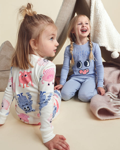 Carters Pijama Cotton Girl Monster 4pcs para Niña