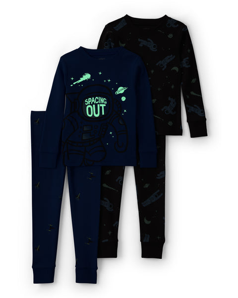 Carters Pijama Cotton Space Astronaut 4pcs para Niño