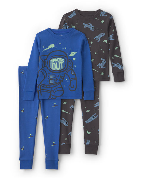 Carters Pijama Cotton Space Astronaut 4pcs para Niño