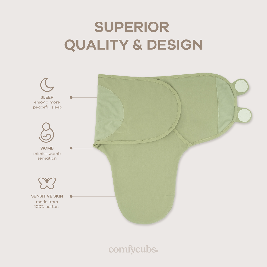 COMFY CUBS BEBE NIÑO ENCHUMBADOR EASY STONE/SAGE/AZUL SM