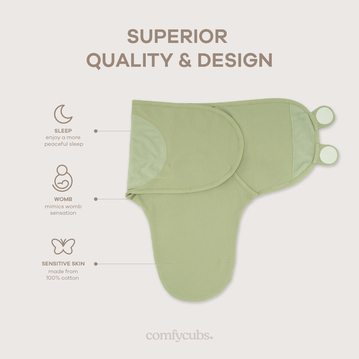 COMFY CUBS BEBE NIÑO ENCHUMBADOR EASY STONE/SAGE/AZUL SM