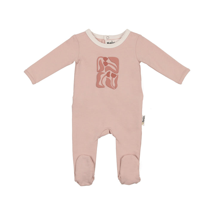 MANIERE BEBE NIÑA PIJAMA PUFF PAINT FLOWER MAUVE