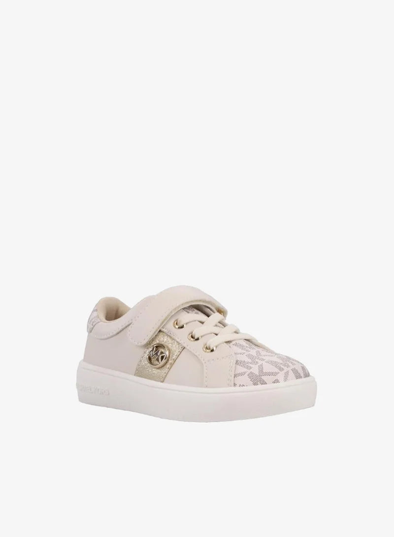 MICHAEL KORS NIÑA ZAPATILLA JEM RAINE PS VANILLA MONOGRAM/SYNTHETIC/PALE GOLD METALLIC