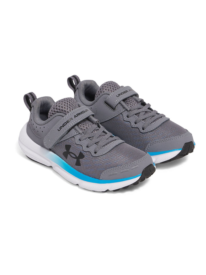 UNDER ARMOUR NIÑO ZAPATILLA TITAN GRAY/ELECTRIC BLUE/BLACK