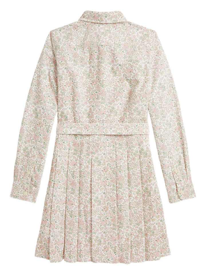 RALPH LAUREN NIÑA VESTIDO CORDUROY CAROLAN FLORAL NEVIS PINK