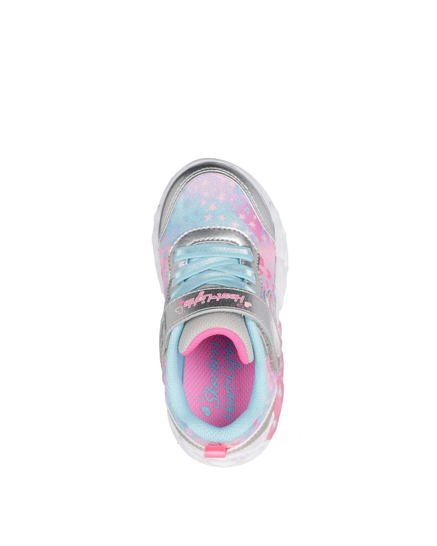 SKECHERS NIÑA ZAPATILLA INFINITE HEART LIGHTS SILVER MULTI