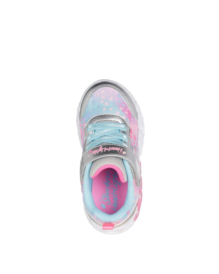 SKECHERS NIÑA ZAPATILLA INFINITE HEART LIGHTS SILVER MULTI