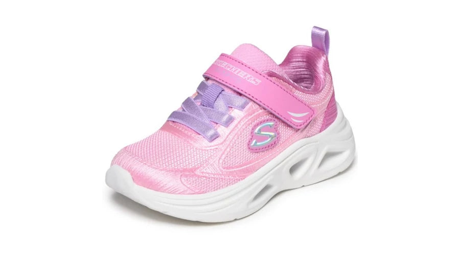 SKECHERS NIÑA ZAPATILLA SOLA GLOW 2.0 PINK/LAVENDER