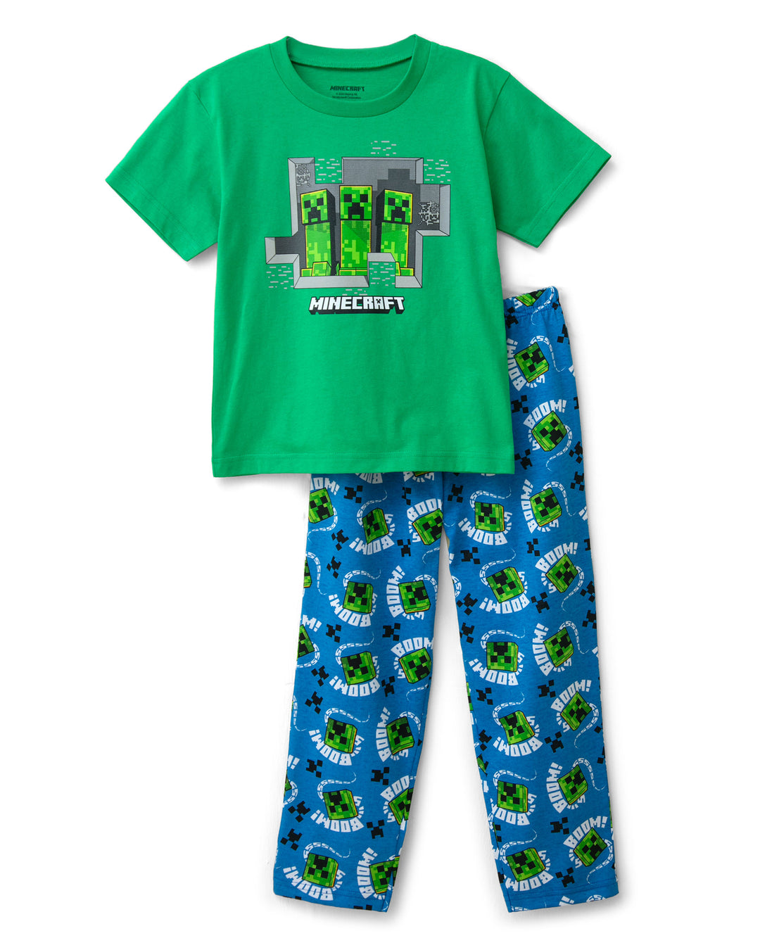 ST. JACKS NIÑO PIJAMA MINECRAFT VERDE