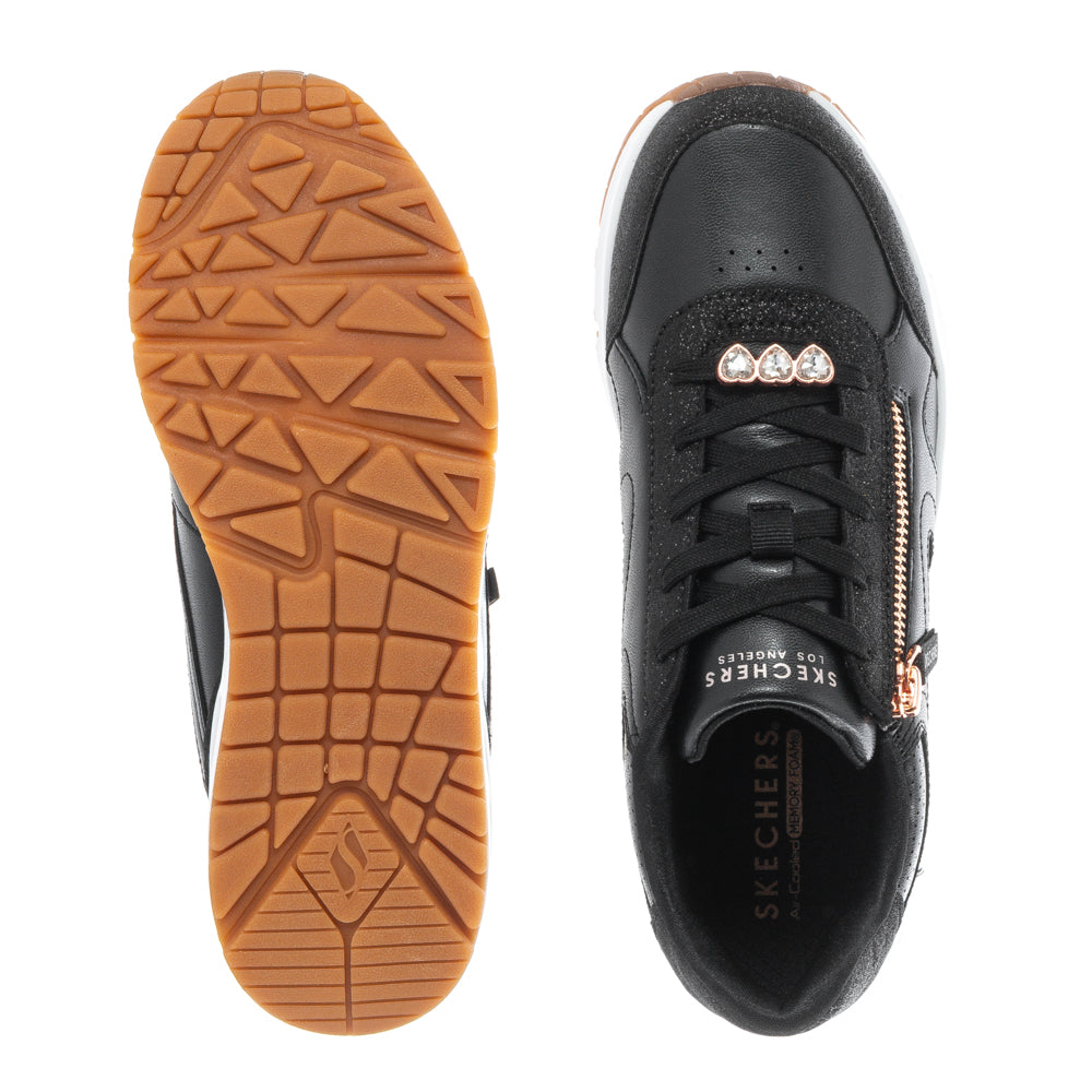 SKECHERS NIÑA ZAPATILLA UNO GEN1 BLACK/ROSE GOLD