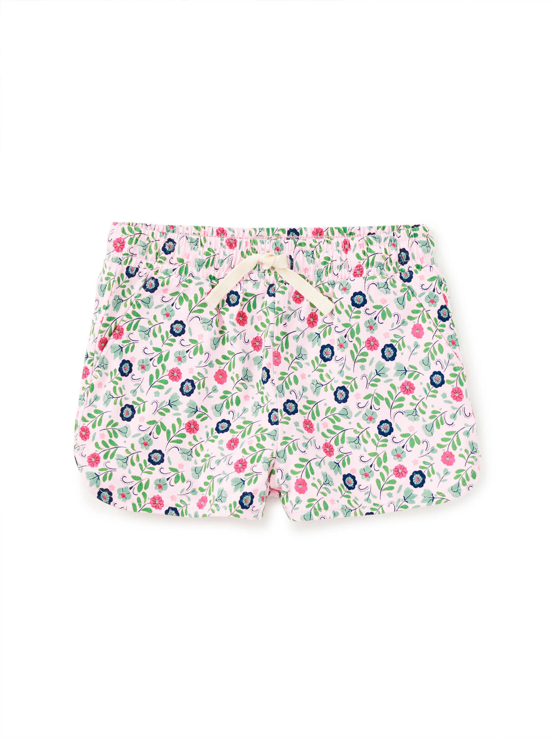 Tea Collection Short Tie Waist Azulejos Florales para Niña