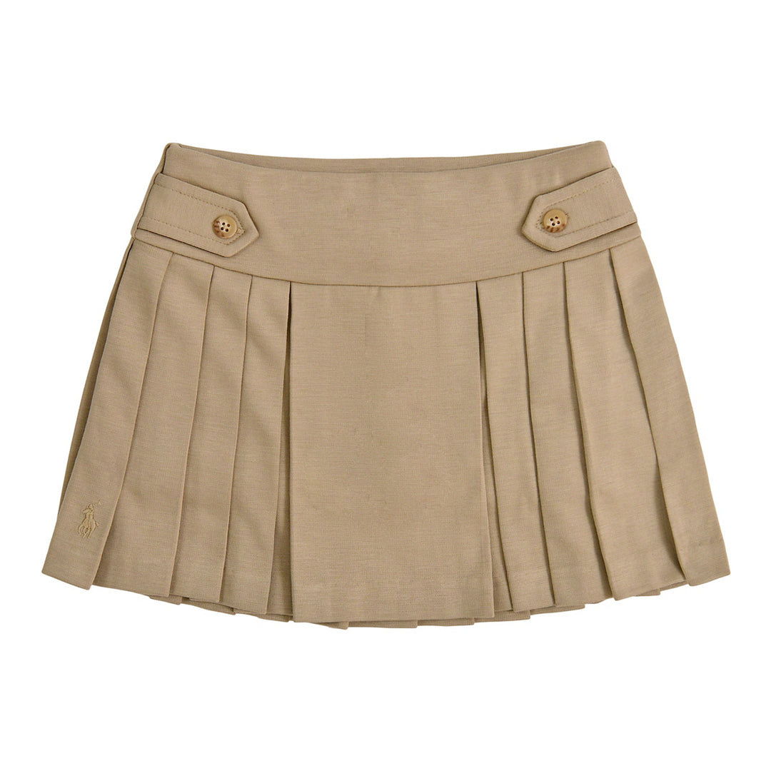 Falda Plisada tipo Scooter para Niña - Classic Khaki