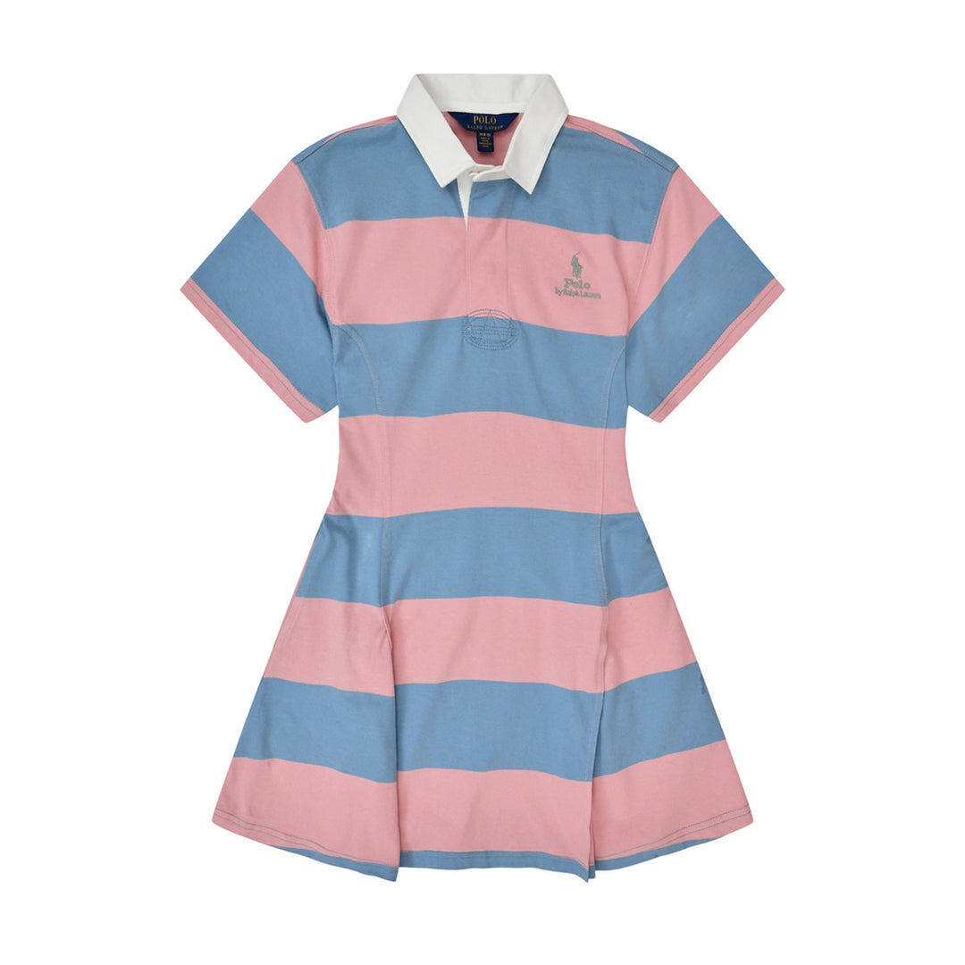 Vestido de Punto Fit &amp; Flare para Niña - Adirondack Rose/Cassidy Blue