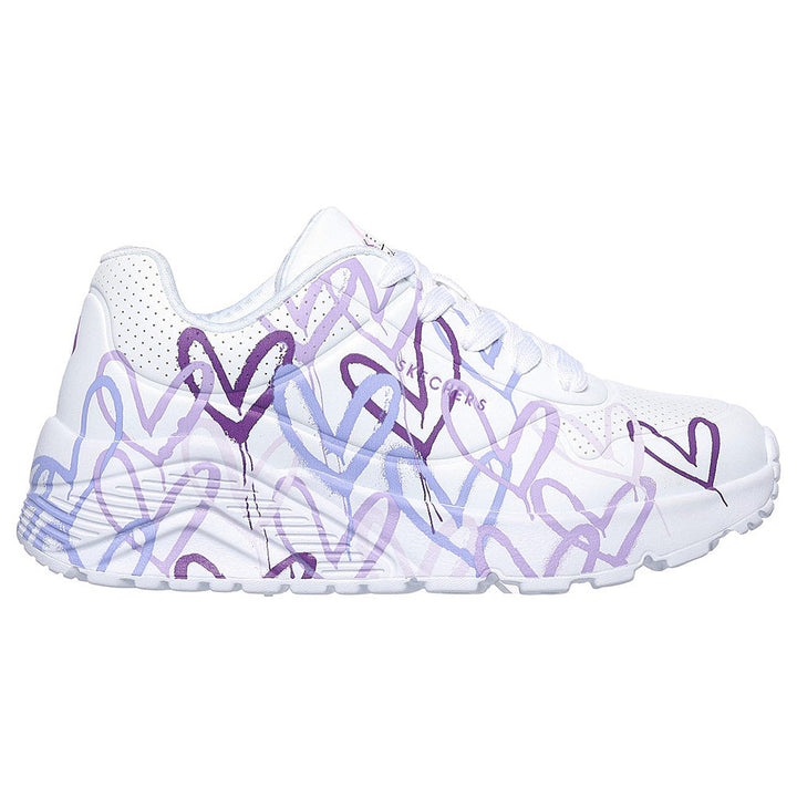 SKECHERS NIÑA ZAPATILLA UNOLITE WHITE/PURPLE